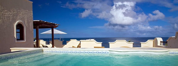 Rooftop terrace at Cap Maison in St. Lucia